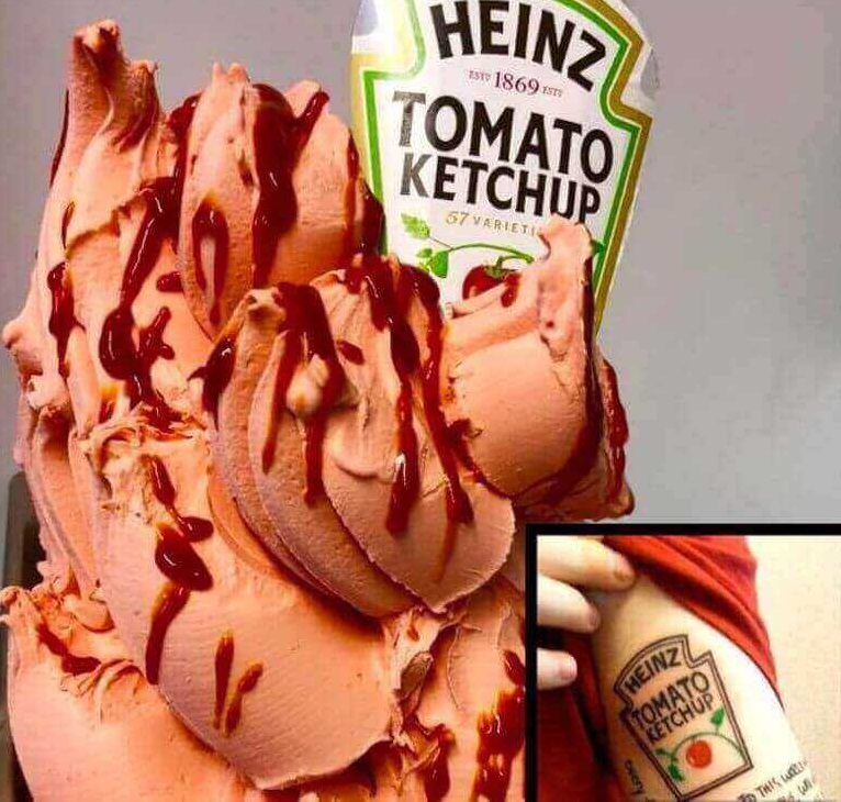 sorveteria começou a comercializar o sorvete sabor catchup heinz